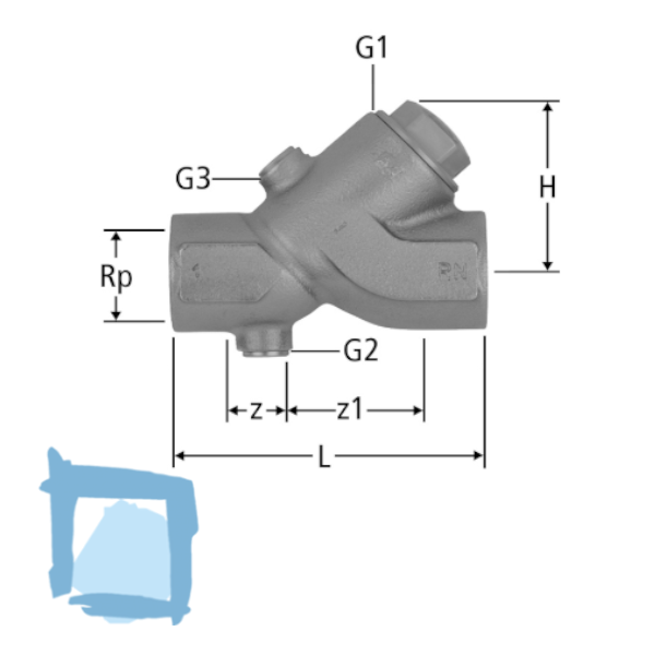 Nussbaum Rückflussverhinderer ¾"
