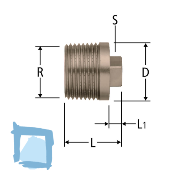 Nussbaum Optifitt-Serra-Verschlusszapfen ¾