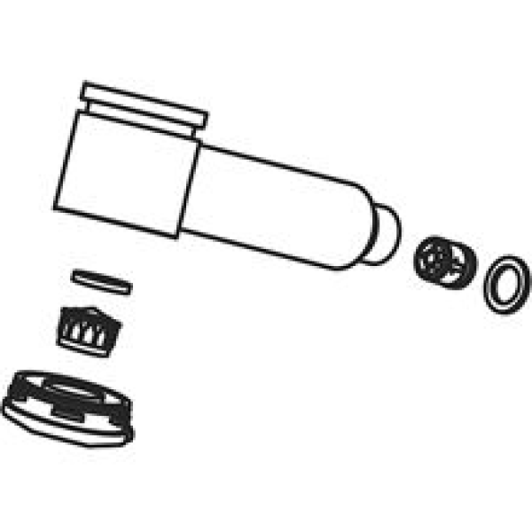 KWC INOX / LUNA Küchenbrause Edelstahl schwarz matt