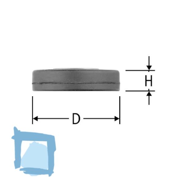 Nussbaum Ventilteller 3/4"