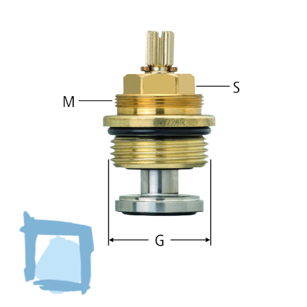 Nussbaum Easy-Top-Oberteil zu Unterputzventilen