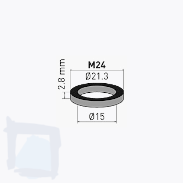Gummidichtung zu Innenteil M24