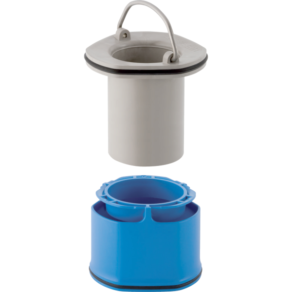 Tauchrohr und Tauchrohrträger zu Duschenwannengarnitur Geberit