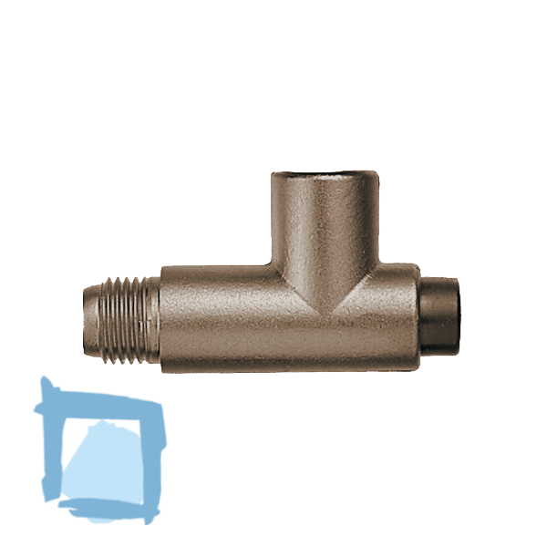Nussbaum Manometer-Druckkopfventil 1/4", verchromt
