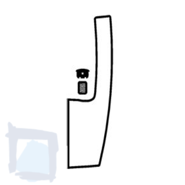 Arwa Hebelgriff Surf zu Duschenmischer 40mm umgekehrt