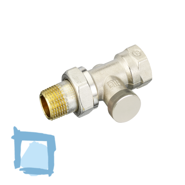 Rücklaufverschraubungen, RLV-S, DN 15, Durchgang, Standardmäßig, Innengewinde