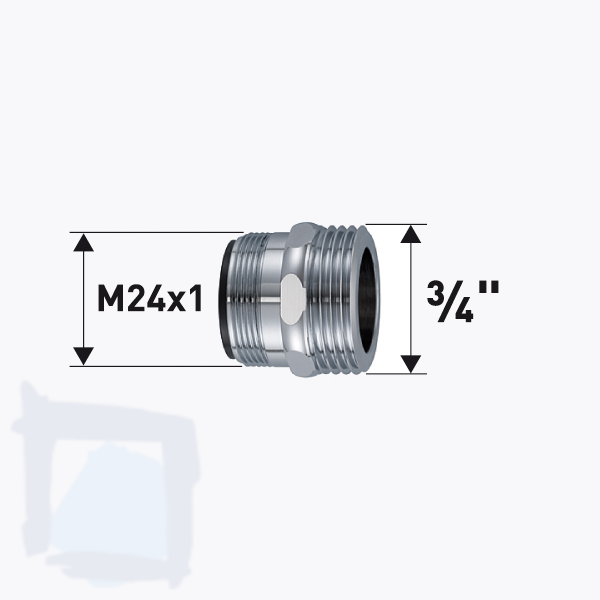Reduktion M24x1 x ¾"