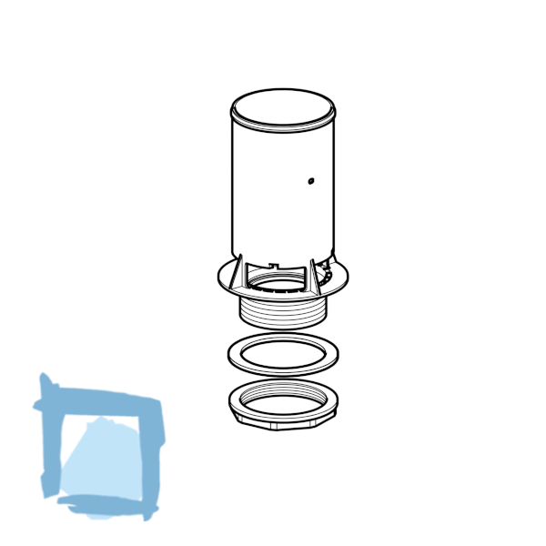 Geberit Bassin für Spülkasten komplett
