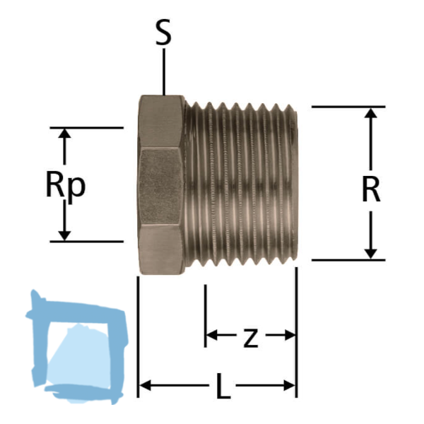 Nussbaum Optifitt-Serra-Reduktion 1½ x ¾"