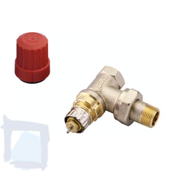 Danfoss Thermostatventil DN 10, eck